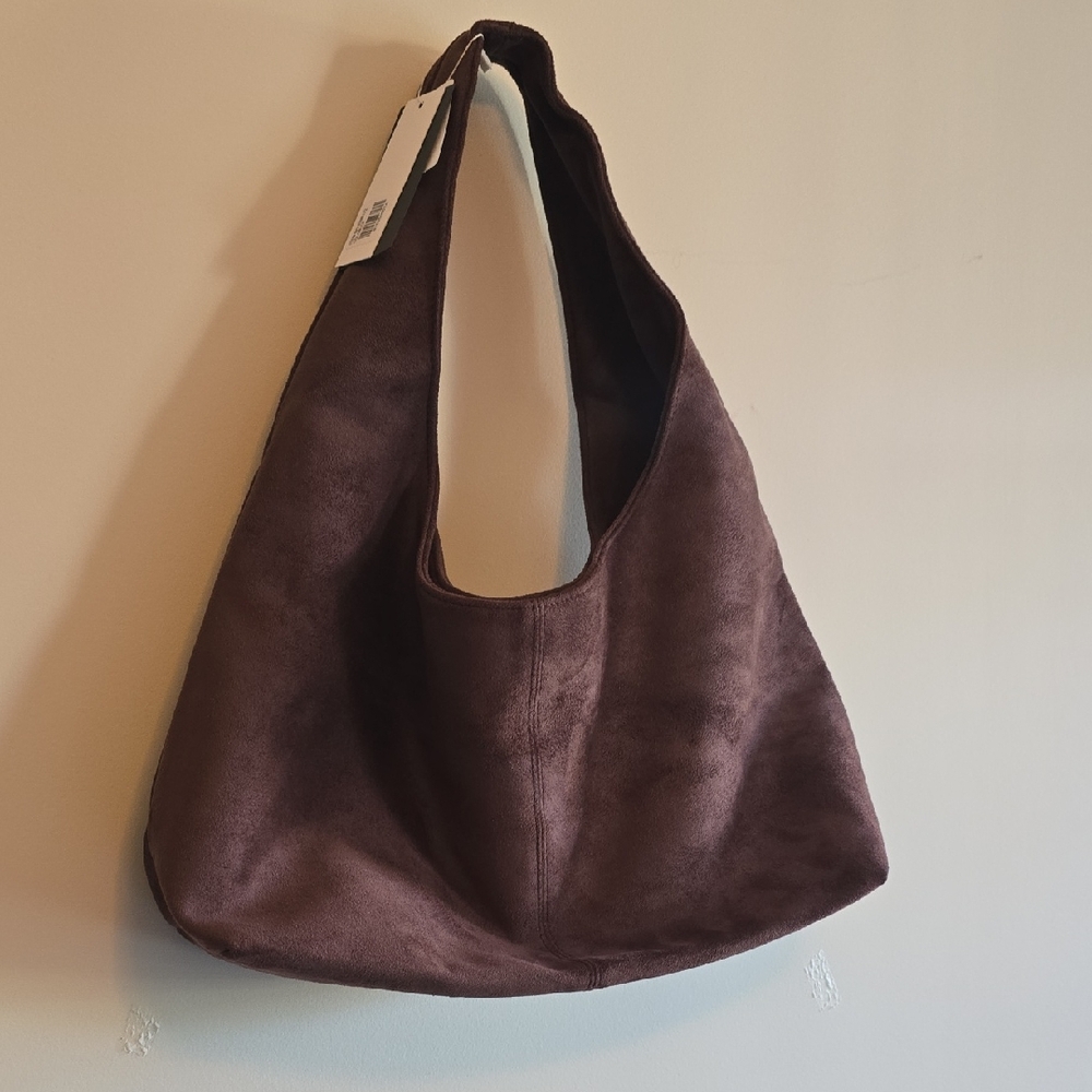 Elegant Brown Suede Women's Bag